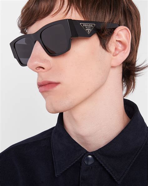 prada sonnenbrille spr 010|Slate Gray Lenses Sunglasses With Triangle Logo .